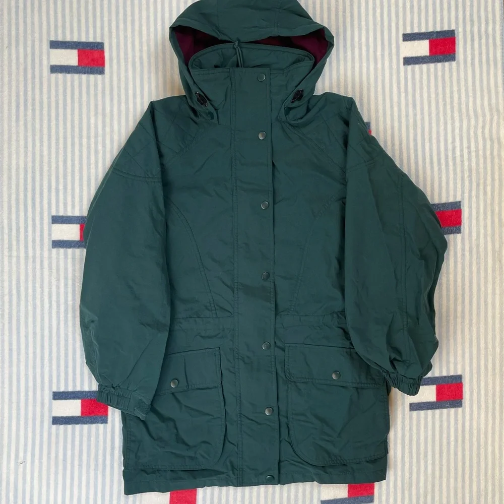 Vintage L.L. Bean Columbia parka windbreaker jacket - Picture 1 of 4